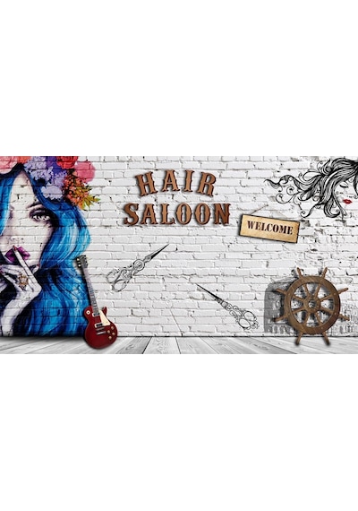 Kuaför Salonu Duvar Kağıdı (359595403)