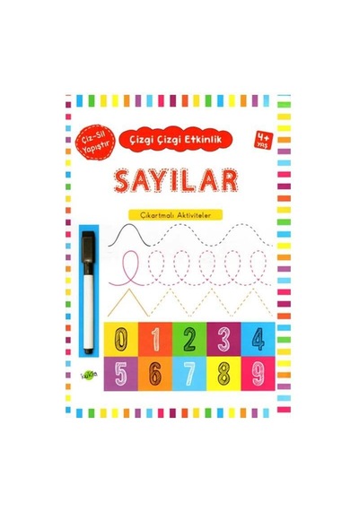 +4 Yaş Çizgi Çizgi Etkinlik Sayılar Kukla Yayınları