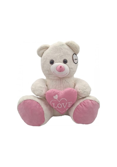 Peluş Ayı Beyaz 60 Cm Çok Renkli