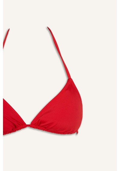 Defacto Regular Fıt Üçgen Bikini Üstü T3666az26smrd197 Kırmızı-rd197