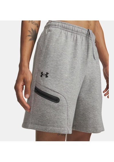 Under Armour Ua Unstoppable Fleece Erkek Şort 1379809-011 Gri