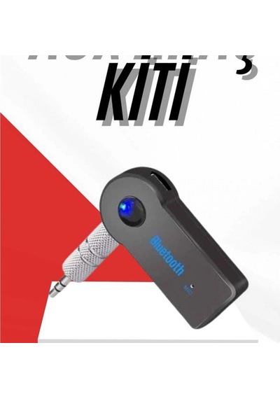 Bluetooth Aux Araç Kiti Siyah Kablosuz Müzik Aktarım Adaptörü
