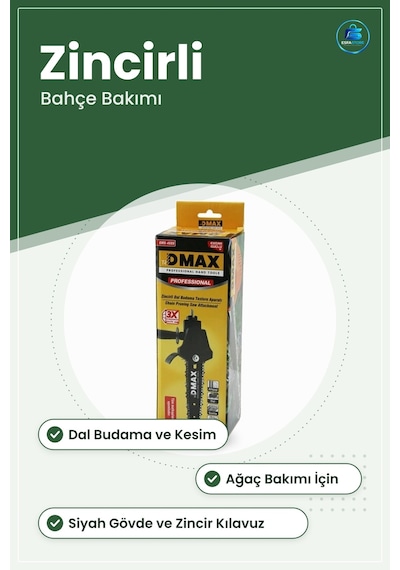 Zincirli Dal Budama Testere Aparatı Ahşap Ve Ağaç Kesimi İçin Bah
