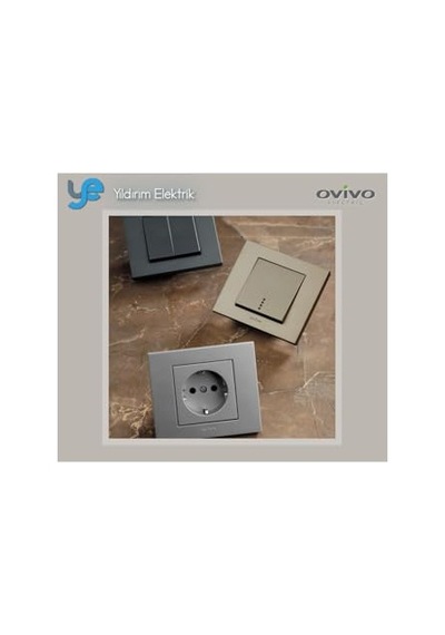 Ovivo Füme Zil + Çerçeve 1 Adet