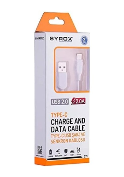 C71 2,0 Mah Type-c 1,2 Mt Type-c Kablo