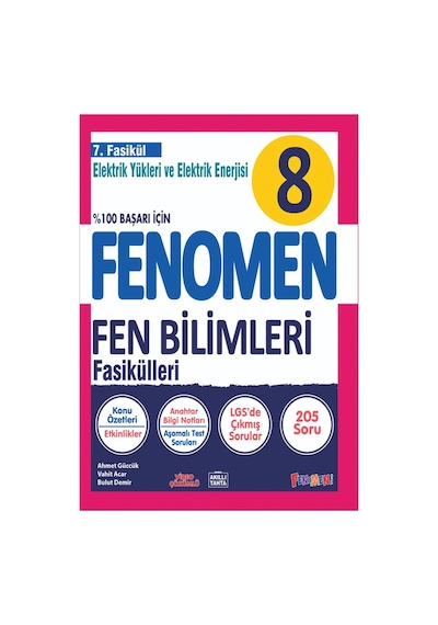 Fenomen Okul 2027 8. Sınıf Fen Bilimleri 7. Fasikül Elektirik Yükleri Ve Enerjisi