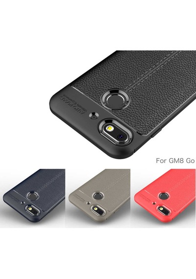 General Mobile 8 Go Kilif Deri Tarzi Niss Silikon Case 389468338