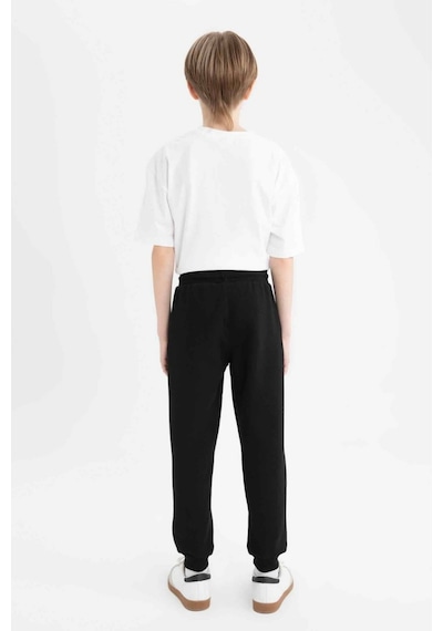 Ahengim AK-2350 Basic Jogger Paça Erkek Çocuk Okul Eşofman Altı - Siyah