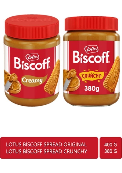 Biscoff Spread Original 400 Gr + Biscoff Spread Crunchy 380 Gr İkisi Bir Arada