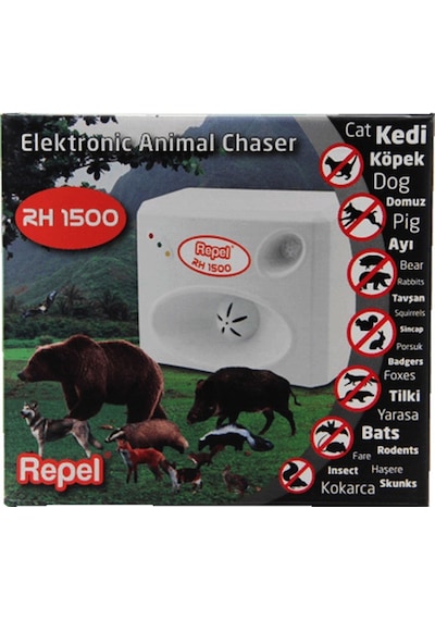 Repel Elektronik Kedi Köpek Hayvan Kovucu 1500 M2