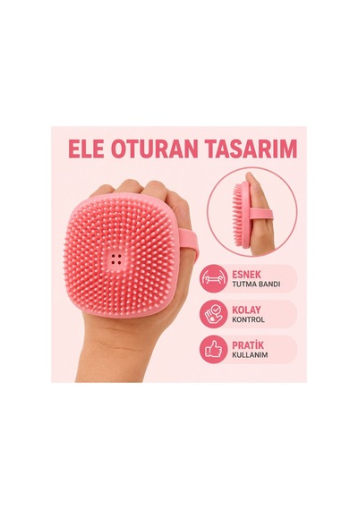 Silikon Kedi Köpek Yıkama Ve Masaj Fırçası-sarı