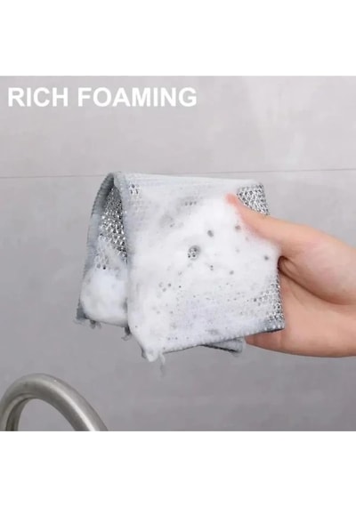 3 Adet Iki Katlı Zor Kir Bezi, Inox Telli Bulaşık Bezi, Mutfak Banyo Bezi Diğer