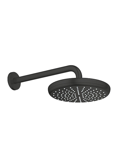 Grohe Tempesta 210 Tek Akışlı Tepe Duşu Seti 286 Mm - 1022182430 Siyah