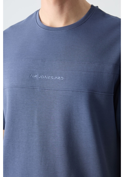 Tommy Life Petrol Pamuklu Kalın Yumuşak Dokulu Oversize Fit Basic Erkek Eşofman Takım - 85261 Petrol