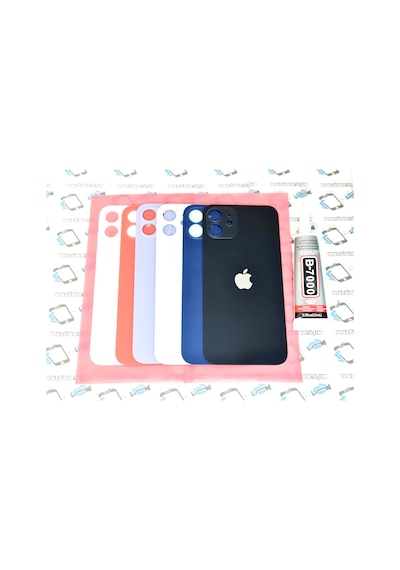 Apple Uyumlu iPhone 12 Arka Pil Batarya Kapağı (Cam) (183586043)