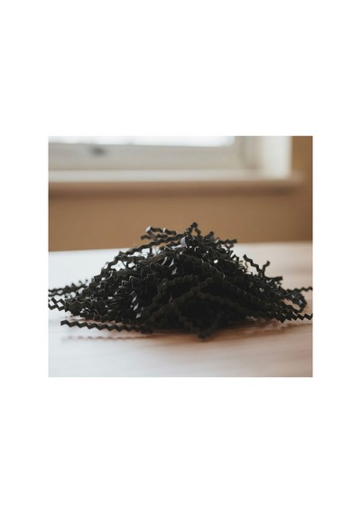 Siyah Z Zigzag Kırpık Kağıt Hediye Kutu İçi Dolgu & Paketleme Malzemesi 25 Gr Premium