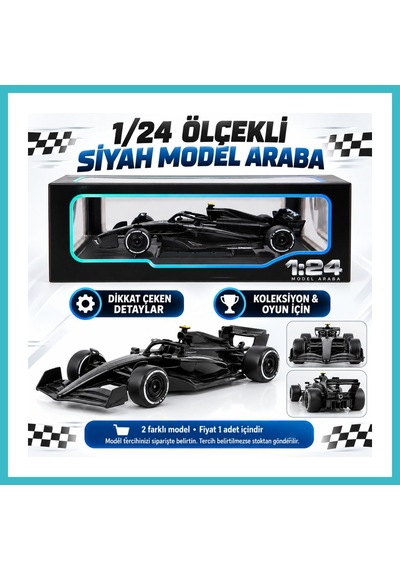 Bezos 1/24 Formula F1 Siyah Model Araba Dfnbez