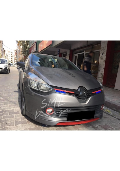 Renault Clio 4 Makyajsız Ön Ek 2 Parça Plastik Ön Karlık