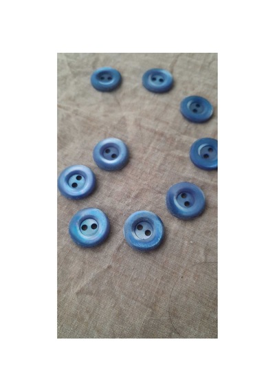 Doğal Trokas Hakiki İnci Midye Kabugu Düğme 12 Mm 9 Adet