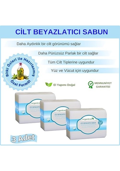 Cilt Beyazlatıcı Sabun 140 Gr X 3 Adet Tüm Cilt Tipleri Için B Ve E Vitaminli Diğer