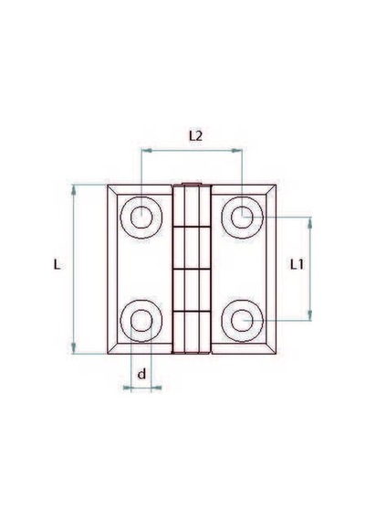 Emes Pm7565 Burçlu Plastik Menteşe 75 x 60