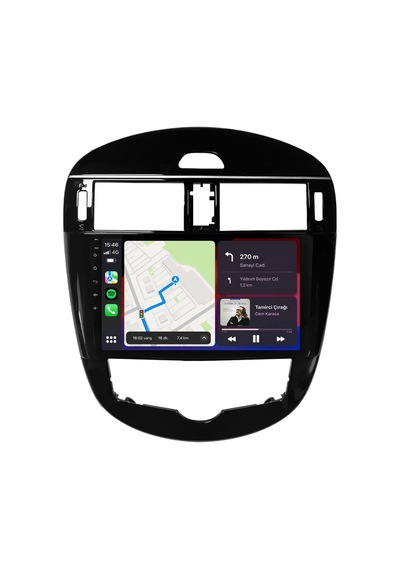 Nissan Pulsar 2016-2017 Android Multimedya Carplay Android Auto Navigasyon 8gb Ram 128gb Pro 9"