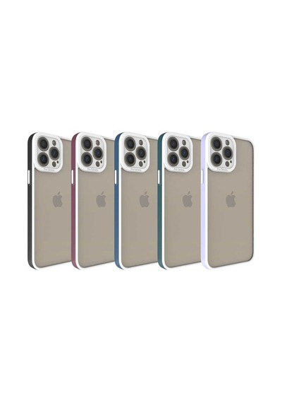 Zeyline Apple Uyumlu iPhone 13 Pro Max Zore Mima Kapak-mürdüm