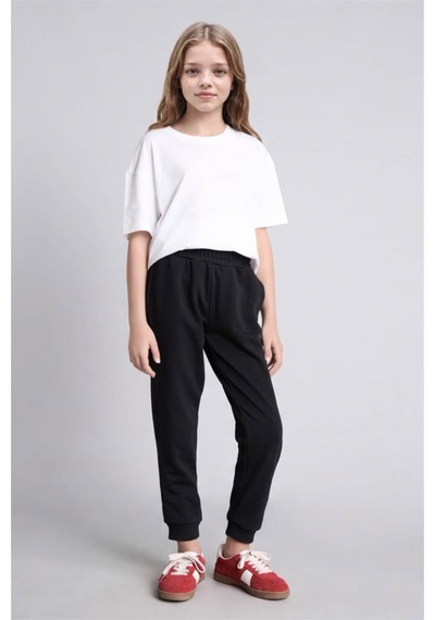 Defacto Jogger Siyah Kız Çocuk Eşofman Altı Y1226a6/bk81