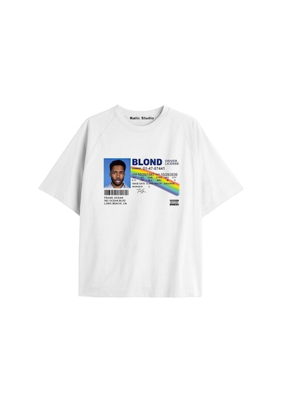 Kalic Studio Unisex Erkek Kadın Blond Frank Ocean Beyaz T-shırt Frankbeyaz9