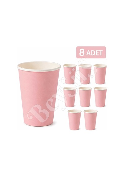 Parti Kağıt Bardak 8li Pembe Diğer
