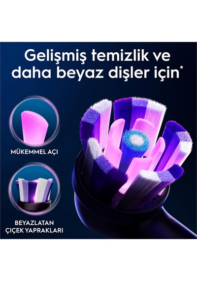 Oral-B iO Radiant White Beyaz Diş Fırçası Yedek Başlığı 4 Adet