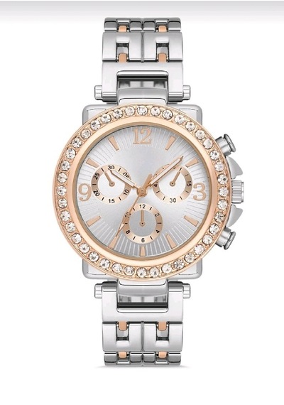 Aqua Di Polo Rose Gold Gümüş Çelik Zirkon Taşlı Apws014102 Kadın Kol Saati