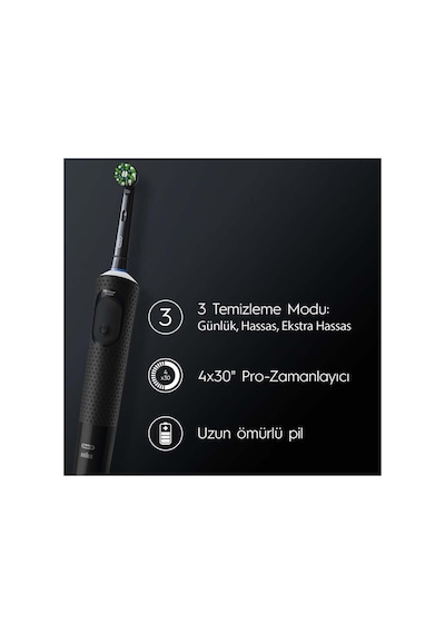 Oral-b D103 Vitality Pro Şarjlı Diş Fırçası, Siyah