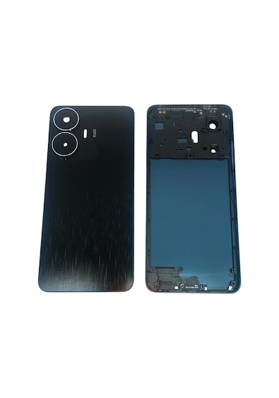 Realme C55 Kasa Arka Kapak Pil Kapağı Siyah