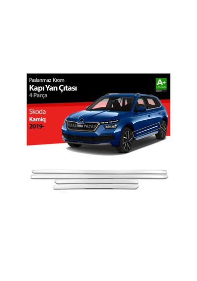 S-Dizayn Skoda Kamiq Krom Kapı Yan Çıtası 2019   Üzeri