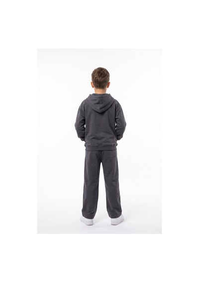 Toontoy Kids Toontoy Erkek Çocuk Kapüşonlu Daıly Style Boys Baskılı Eşofman Takım Füme