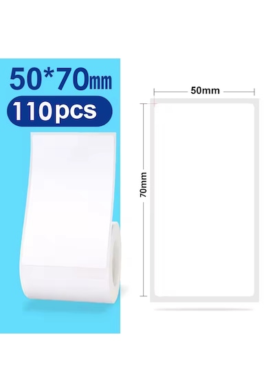 Zuidid 50 X 70 Mm Lamine Termal Etiket 110 Adet - Phomemo