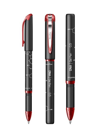Kırmızı Pilot Kalem Dna Gel Pen 3 Adet Scrikss Pilot Kalem 0.5mm Roller Uç Pilot Kalem İnce Uçlu Likit Mürekkepli