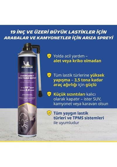 Michelin Mc35133 750ml Xl Acil Lastik Tamir Spreyi/köpüğü