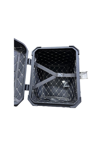 Alüminyum Motosiklet Çantası 46 Litre Silver Gri