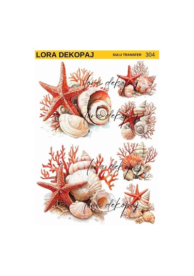 Lora Dekopaj Sulu Transfer Kağıdı - 304 25x35 Cm