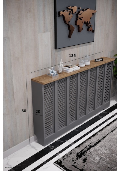 Dekoratif Petek Kaplama Modern Kalorifer Peteği Gizleme Ünitesi 11 Desen 9 Renk İç Ölçü 136 Cm Dış Ölçü 140 Cm Petek 136 Antrasit Üstü Çam D6 Dekoratif Petek Kaplama Modern Kalorifer Peteği Gizleme Ünitesi 11 Desen 9 Renk İç Ölçü 136 Cm Dış Ölçü 140 Cm Petek 136 Antrasit Üstü Çam D6