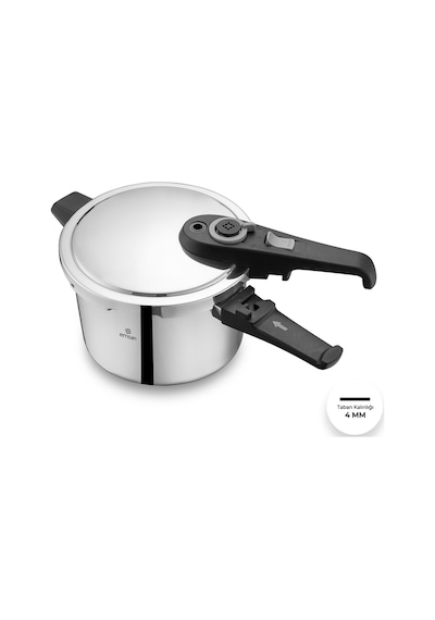 Emsan Fast Cooker Çift Emniyetli Düdüklü Tencere 4 +6 Lt Siyah