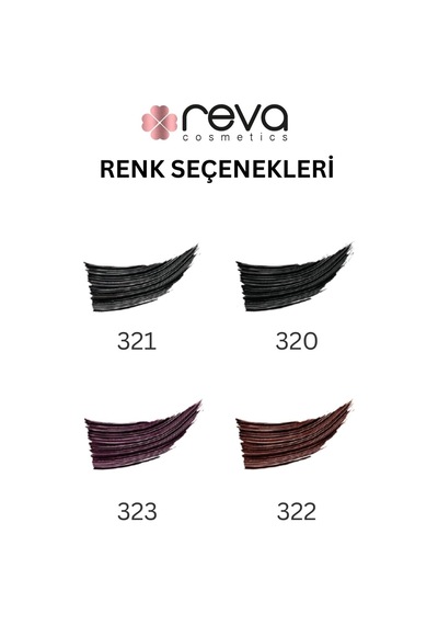 Uzatan Hibrit Maskara Mürdüm - Hybrid Length & Curl Mascara Prune - No: 323 - Vegan Temiz Içerik Çok Renkli