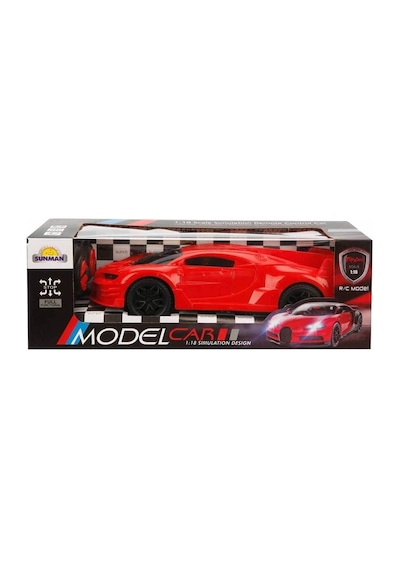 Sunman 3924 Araba 1/18 Spor Full Fonksiyonlu Işıklı 22cm Karışık