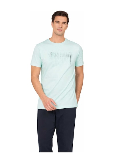 Pierre Cardin Penye Kısakol Pijama Takım Lk-pc6125 Turkuaz