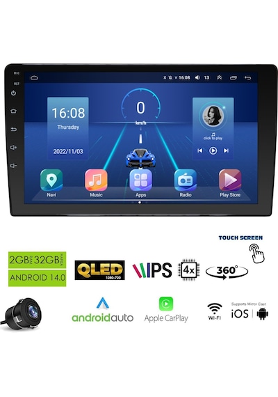 Visor Md-210 Tablet Multimedya Android 9 İnç Universal 2+32gb 4 Çekirdek 9"