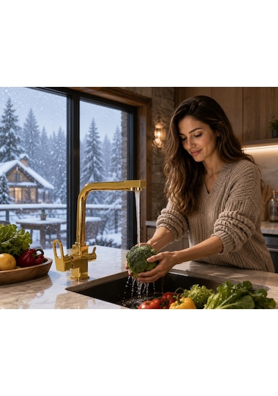 Stilla Gold Arıtma Çıkışlı Evye Bataryası Acar 06.01.323 Çok Renkli