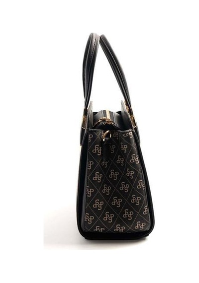 Silver Polo Sp1136 Kadın El Çantası Monogram Füme-siyah