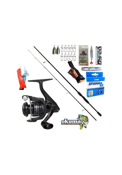 Okuma Revenger Rv-4000a 270cm 20-40gr Double Black Spin Olta Takımı Seti